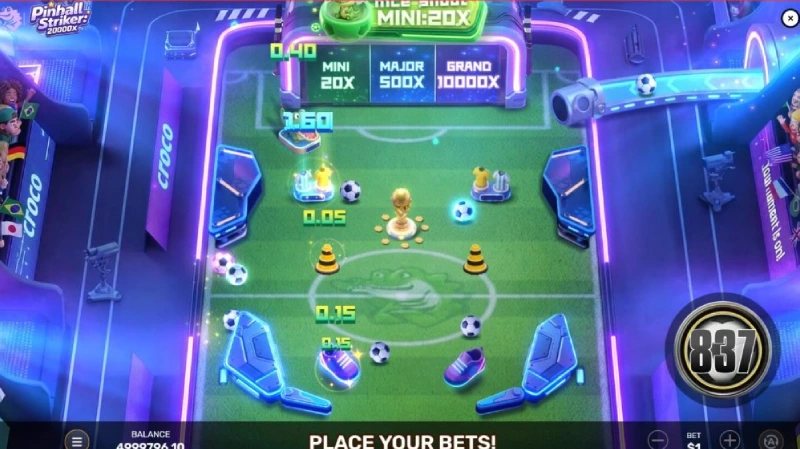 Fitur Utama Pinball Striker 20000x